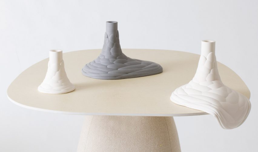 Candle holders by Fårg & Blanche