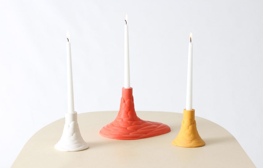 Candle holders by Fårg & Blanche