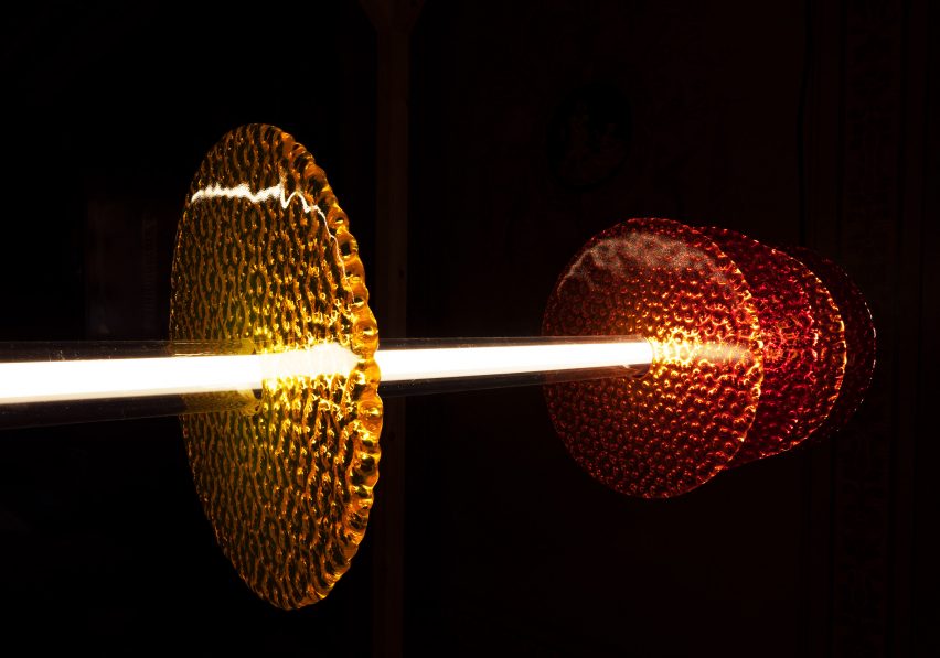 Crispbread-inspired lamp designed by Fårg & Blanche