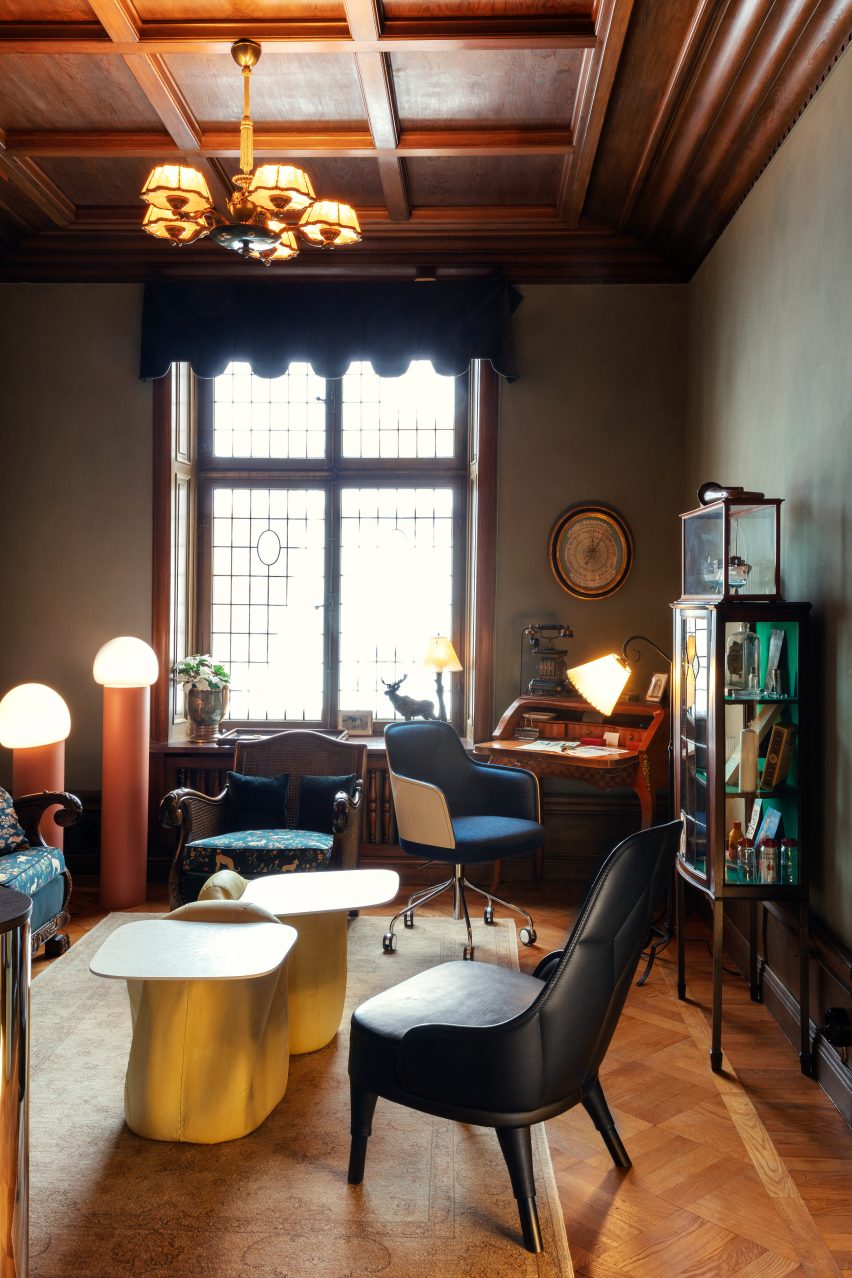 Interiors of Baker's House installation designed by Fårg & Blanche