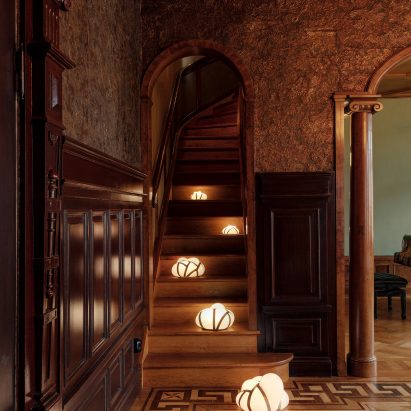 Interiors of Baker's House installation designed by Fårg & Blanche