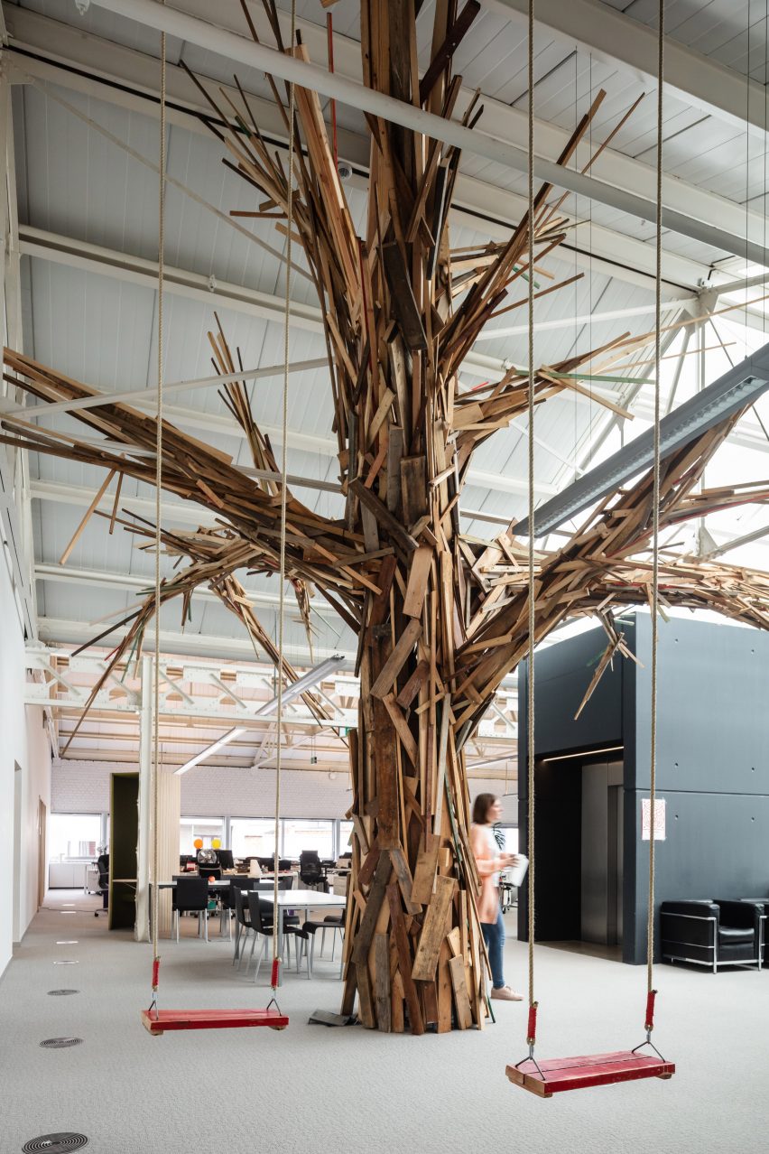 Interiors of BBDO offices in Brussels, designed by Zampone Architects