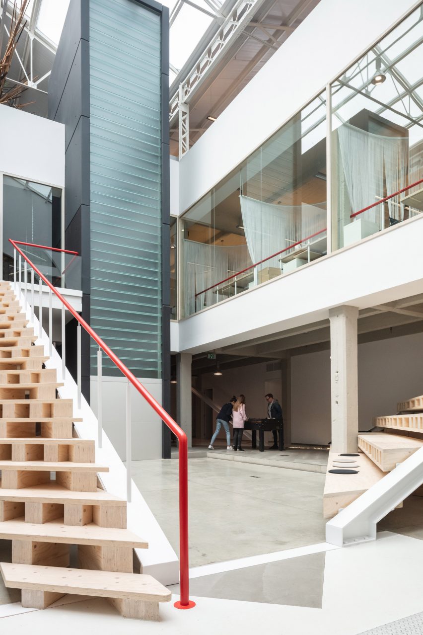 Interiors of BBDO offices in Brussels, designed by Zampone Architects