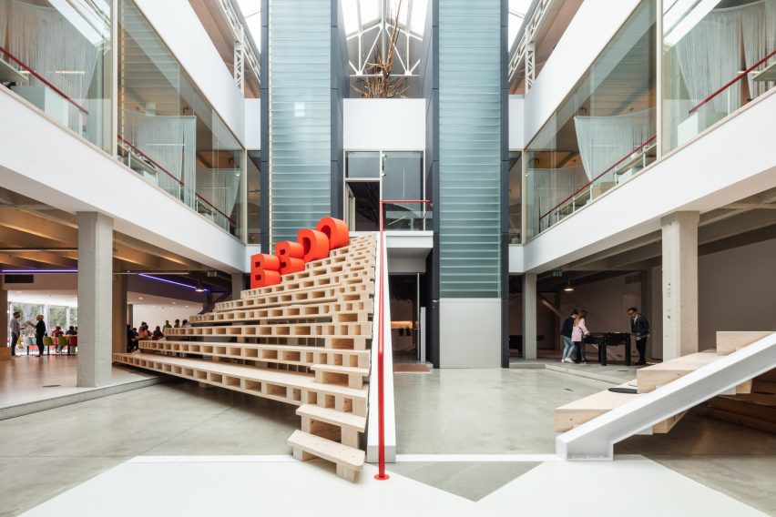 Interiors of BBDO offices in Brussels, designed by Zampone Architects