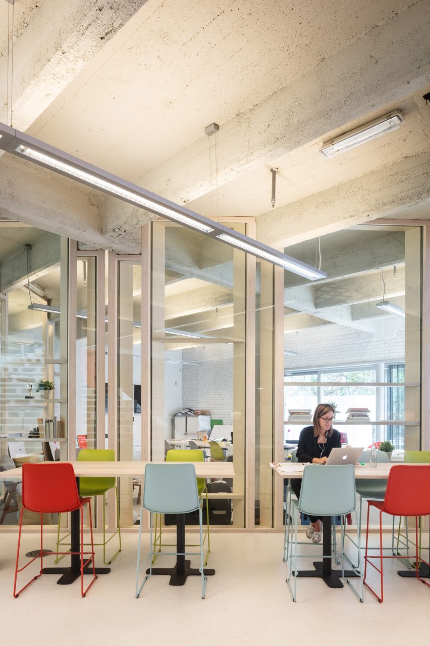 Interiors of BBDO offices in Brussels, designed by Zampone Architects
