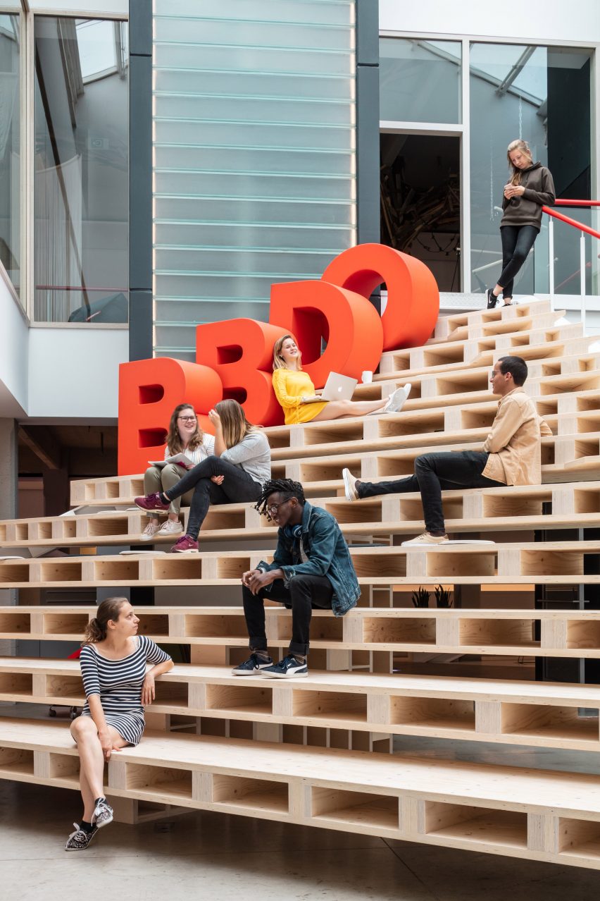 Interiors of BBDO offices in Brussels, designed by Zampone Architects