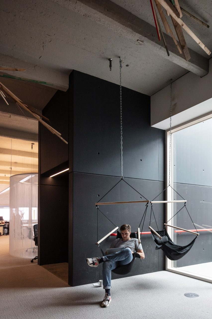 Interiors of BBDO offices in Brussels, designed by Zampone Architects