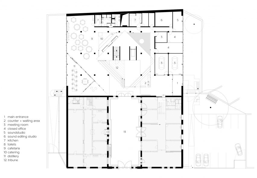 BBDO offices in Brussels, designed by Zampone Architects