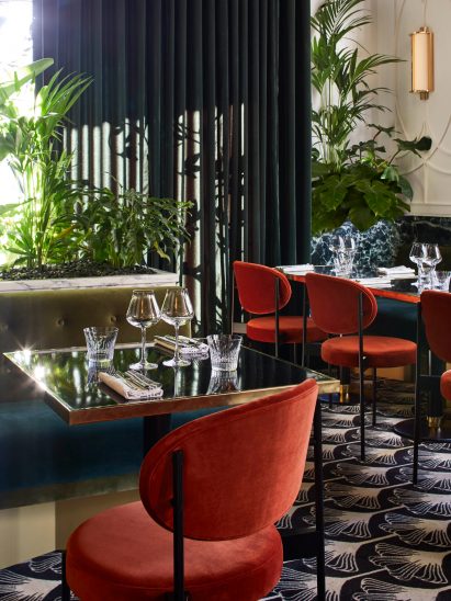 Beefbar Paris: Interiors of Beefbar restaurant in Paris, designed by Humbert & Poyet