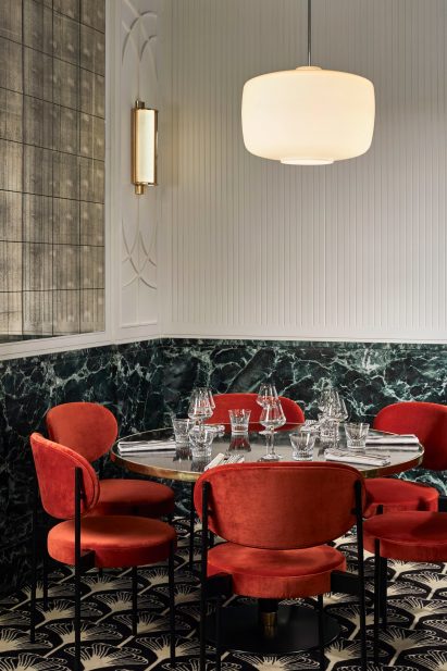 Beefbar Paris: Interiors of Beefbar restaurant in Paris, designed by Humbert & Poyet