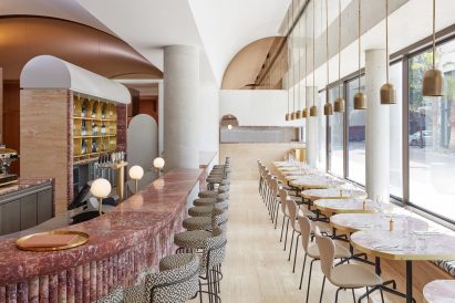Interiors of The Calile Hotel, designed by Richards and Spence