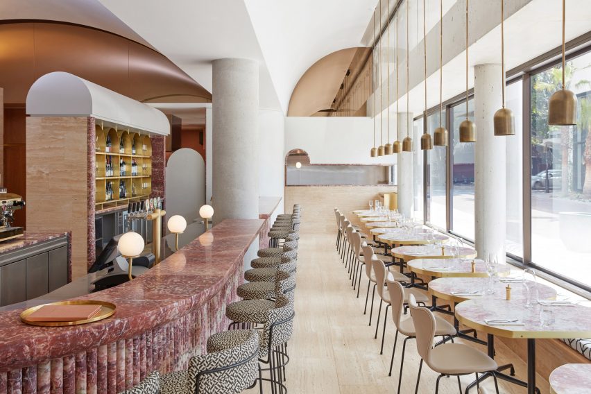 Interiors of The Calile Hotel, designed by Richards and Spence