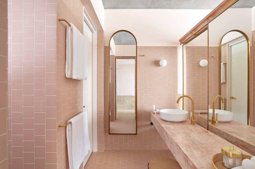 Interiors of The Calile Hotel, designed by Richards and Spence