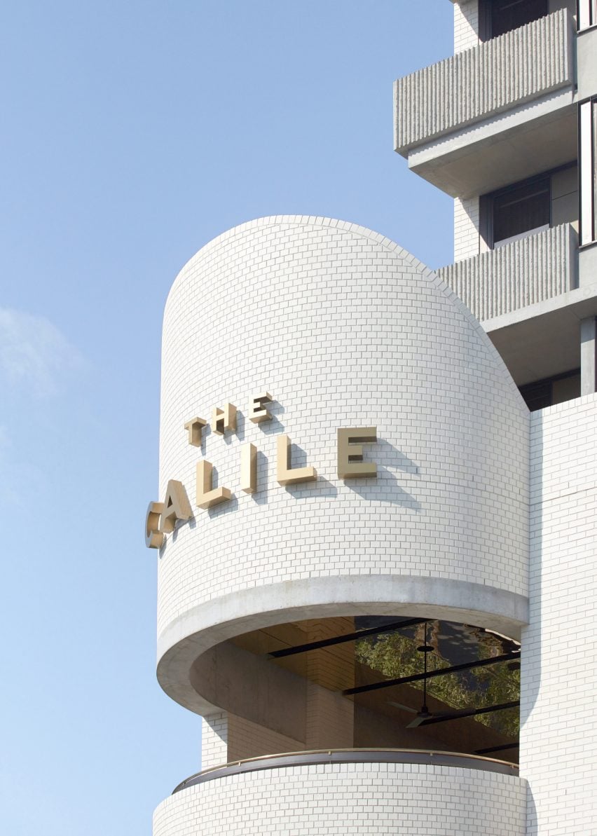 Exterior of The Calile Hotel, designed by Richards and Spence