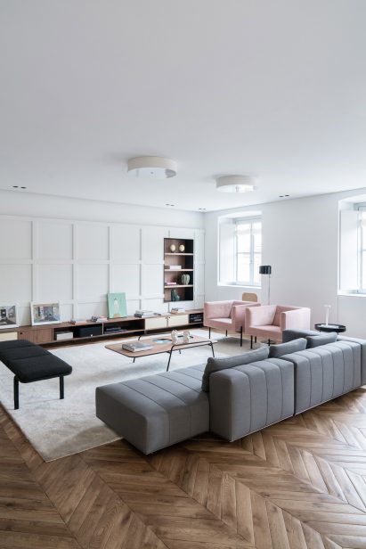 Interiors of Casa Lagrange, designed by Fabio Fantolino