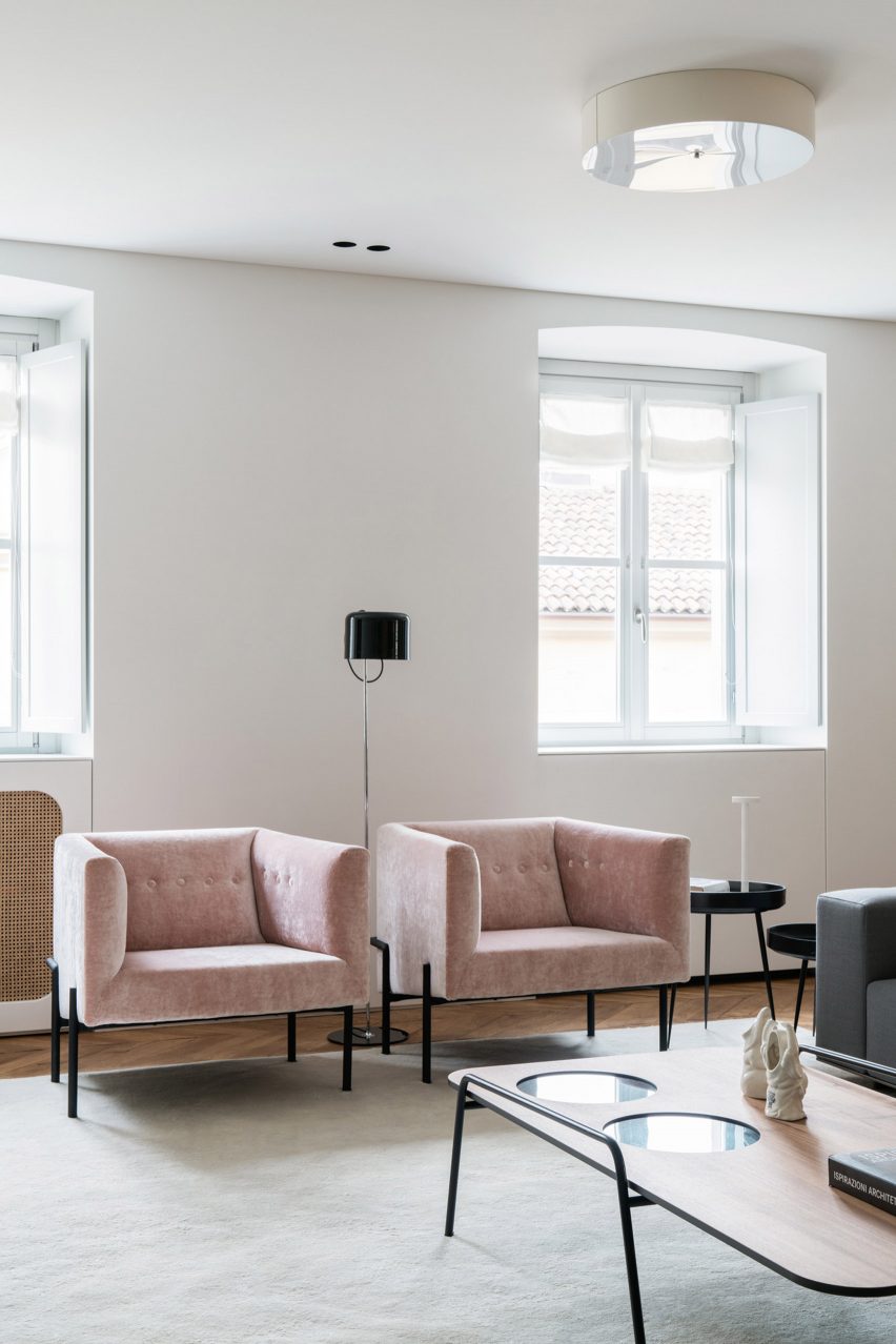 Interiors of Casa Lagrange, designed by Fabio Fantolino