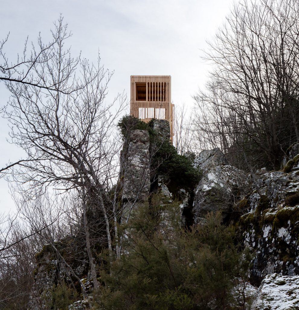 Corsica deer observatories by Orma Architettura