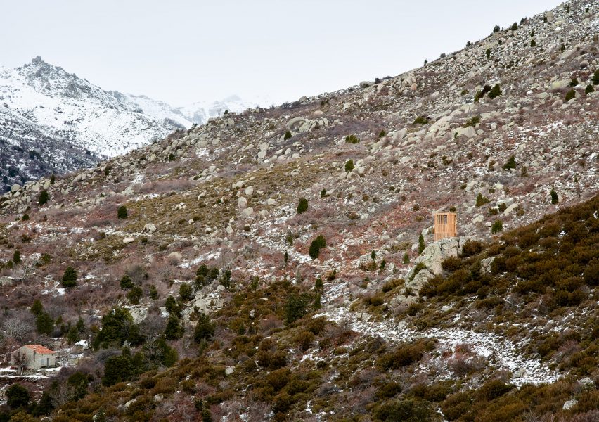 Corsica deer observatories by Orma Architettura