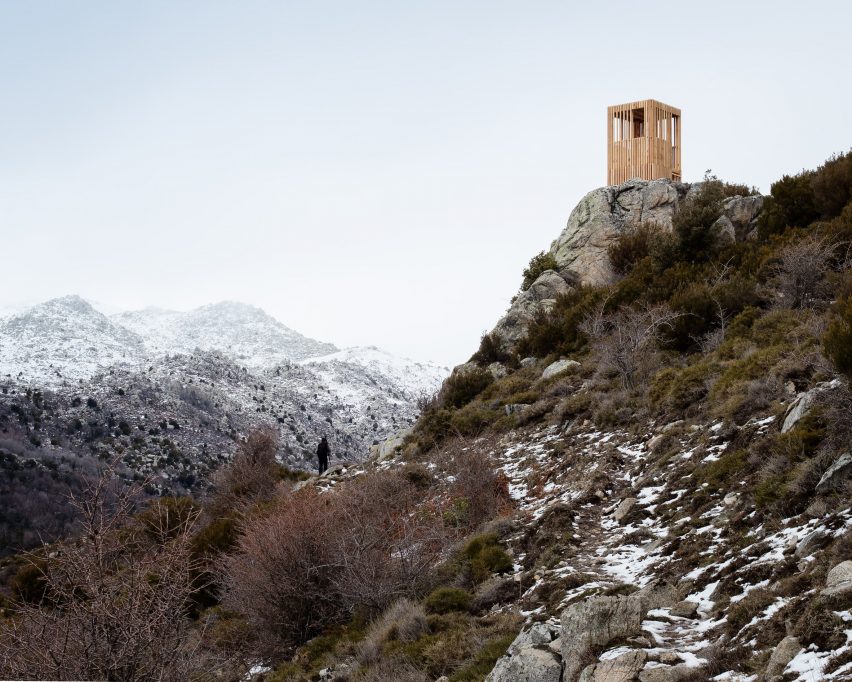 Corsica deer observatories by Orma Architettura