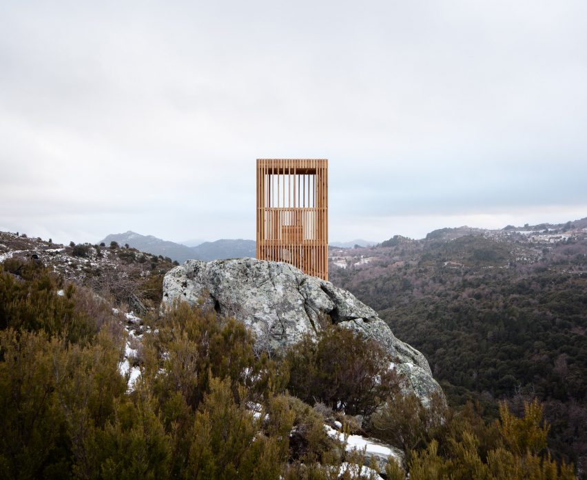 Corsica deer observatories by Orma Architettura