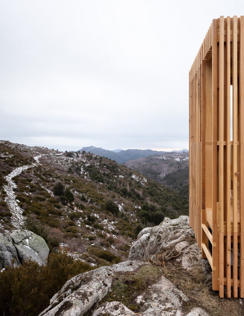 Corsica deer observatories by Orma Architettura