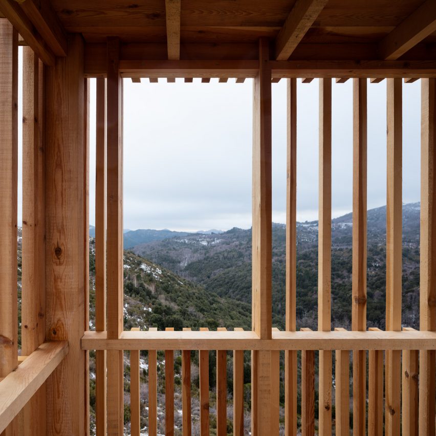 Corsica deer observatories by Orma Architettura
