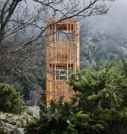 Corsican Deer Observatories by Orma Architettura