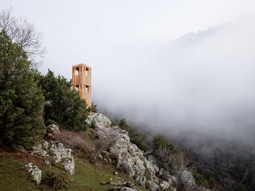 Corsica deer observatories by Orma Architettura