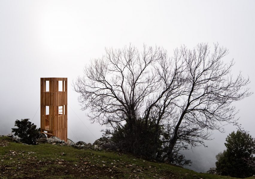 Corsica deer observatories by Orma Architettura