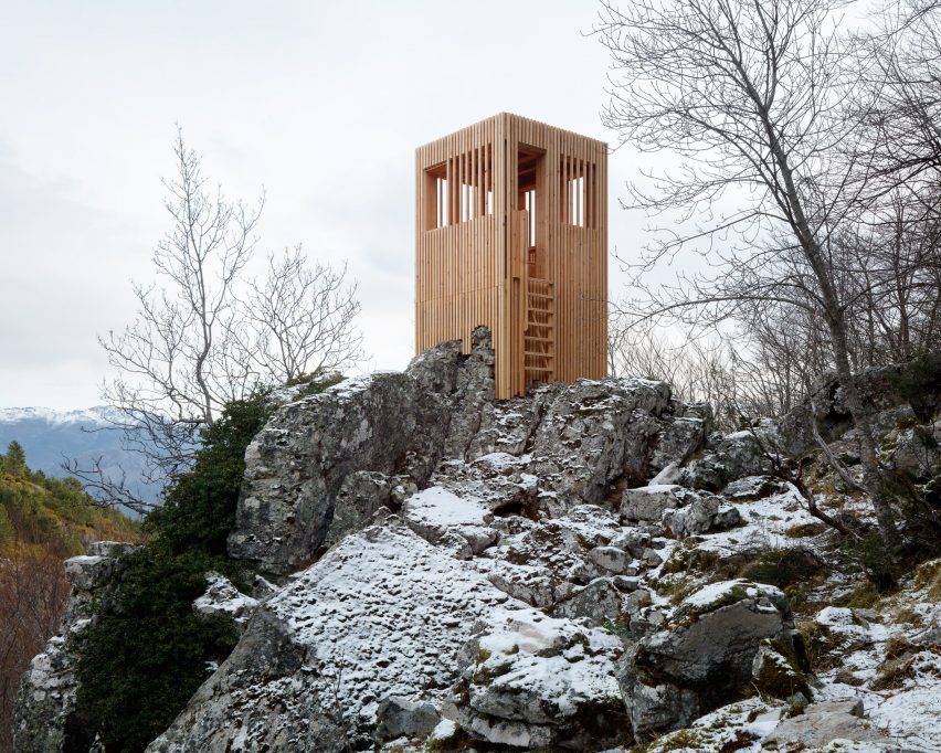 Corsica deer observatories by Orma Architettura