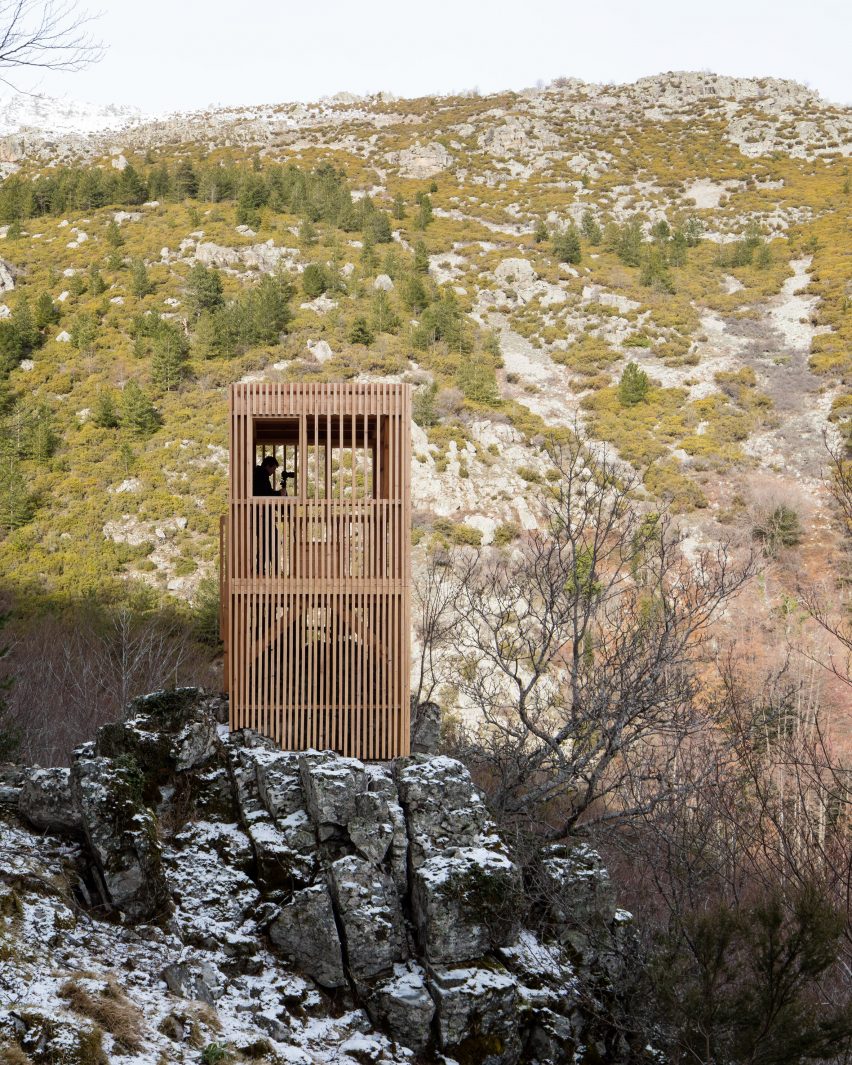 Corsica deer observatories by Orma Architettura