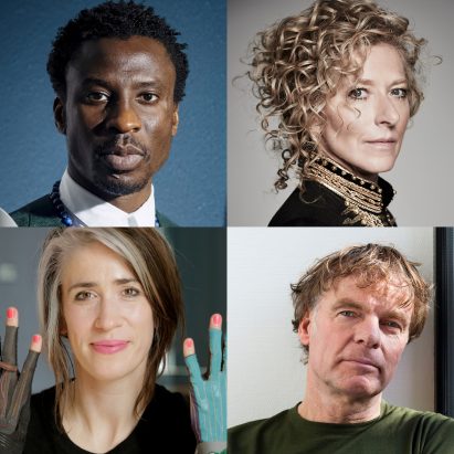 Dezeen Awards 2019 judges Ini Archibong, Kelly Hoppen, Imogen Heap and Winy Maas