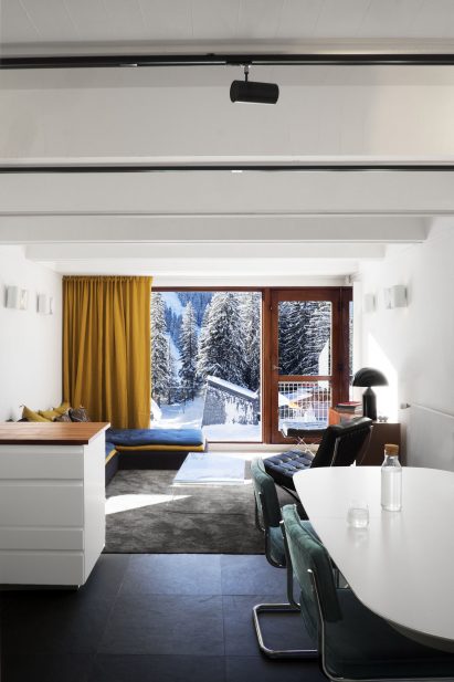 Interiors of Flaine holiday apartment, revamped by Volta