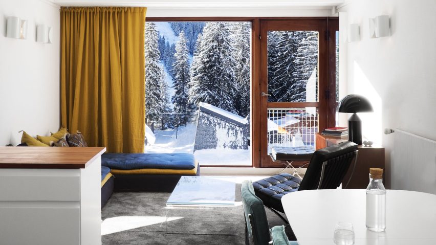 Interiors of Flaine holiday apartment, revamped by Volta