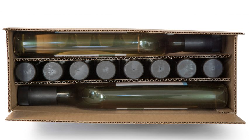10 Flat Bottle Case Garcon Wines flat pack