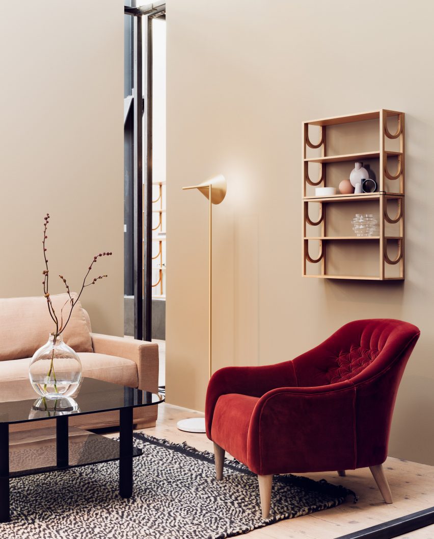 Interiors of Fogia showroom in Stockholm, design by Code Concept