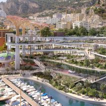 Visual of Studio Fuksas' new building for Fontvieille waterfront