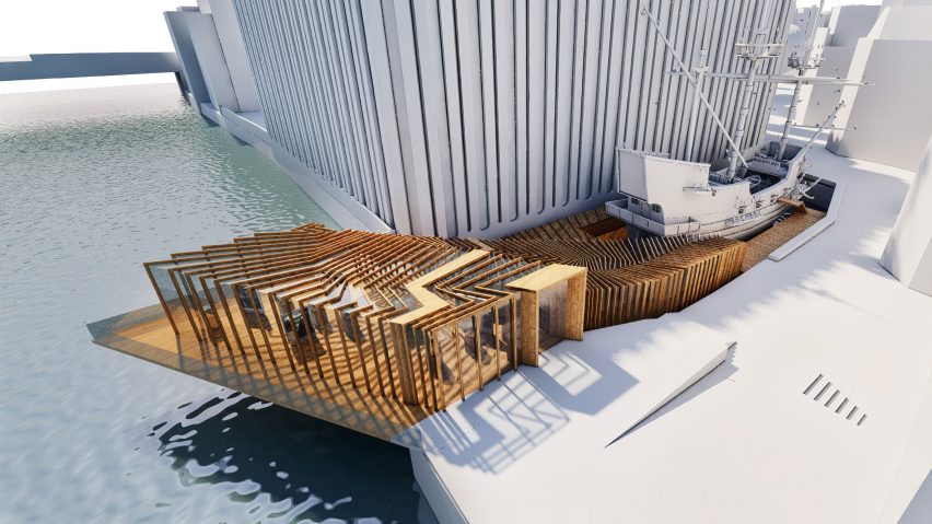 Golden Hinde visitor centre by SPPARC