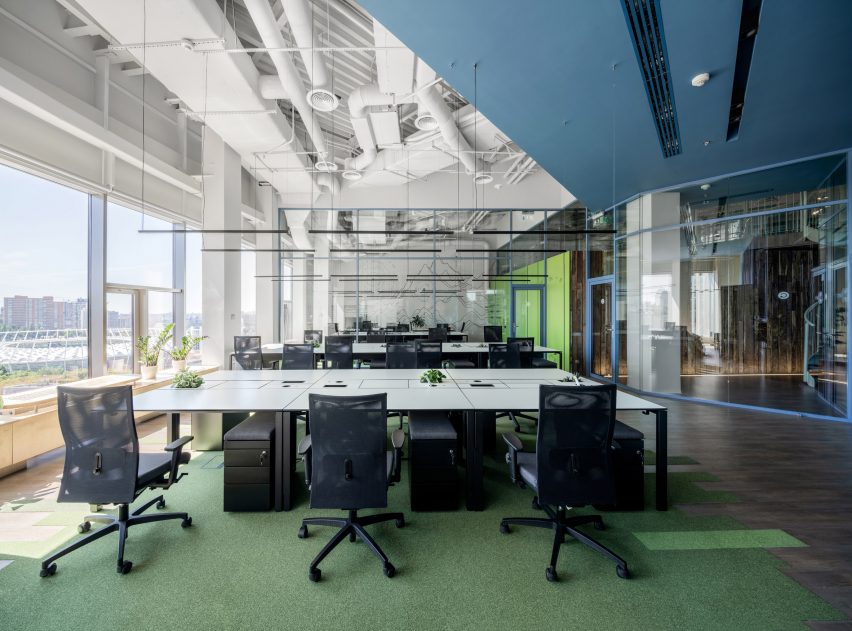 Interiors of Grammarly's Kiev offices, designed by Balbek Bureau