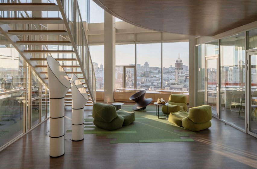 Interiors of Grammarly's Kiev offices, designed by Balbek Bureau