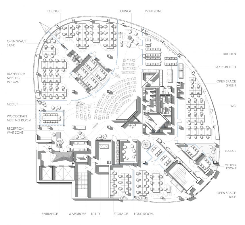 Grammarly's Kiev offices, designed by Balbek Bureau
