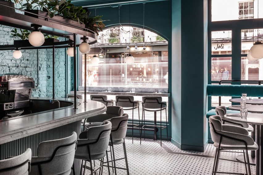 Interiors of Grind, Greenwich, designed by Biasol