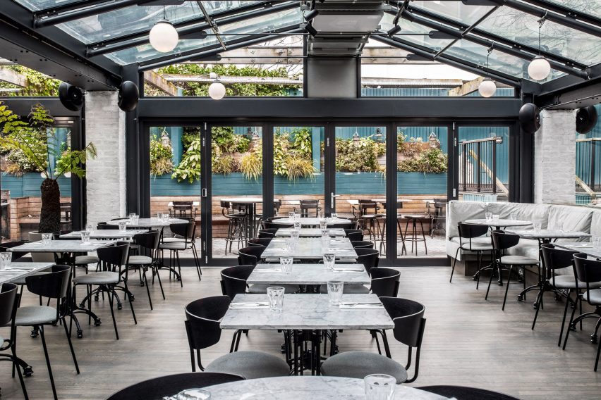 Interiors of Grind, Greenwich, designed by Biasol