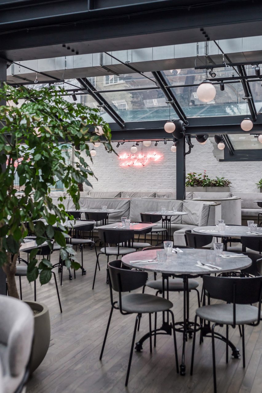 Interiors of Grind, Greenwich, designed by Biasol