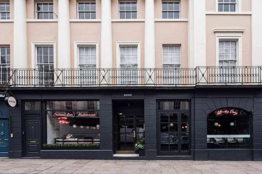 Interiors of Grind, Greenwich, designed by Biasol