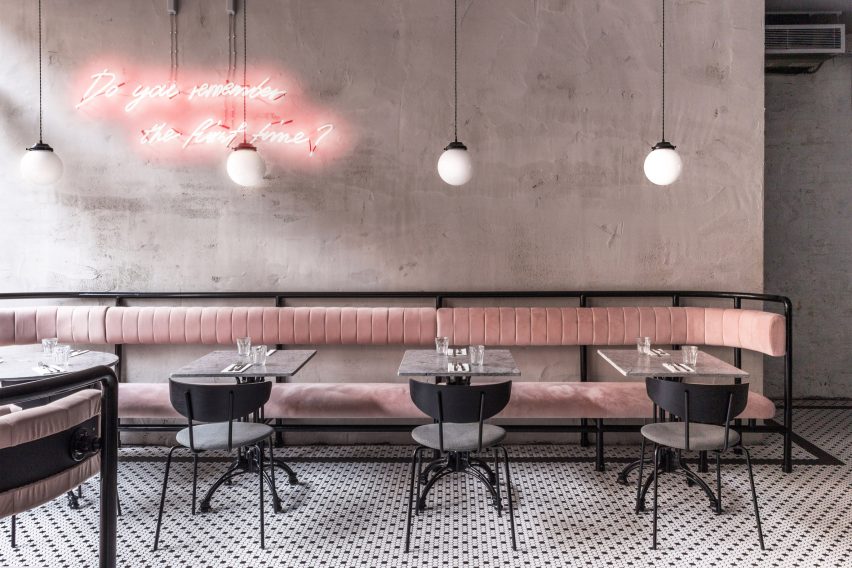 Interiors of Grind, Greenwich, designed by Biasol