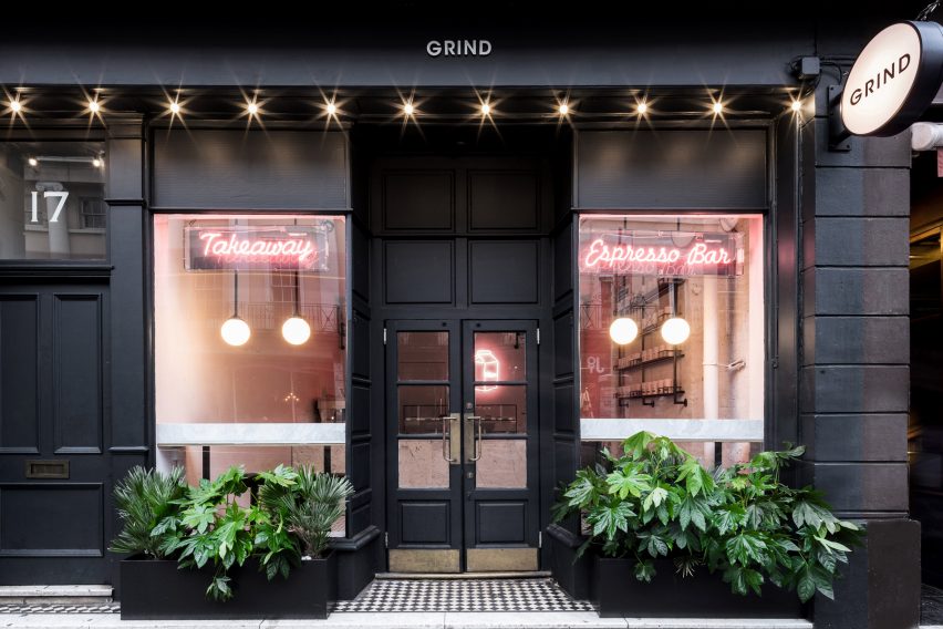 Interiors of Grind, Greenwich, designed by Biasol