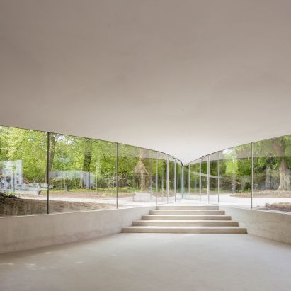 Park Groot Vijversburg Visitor Center in the Netherlands by Junya Ishigami