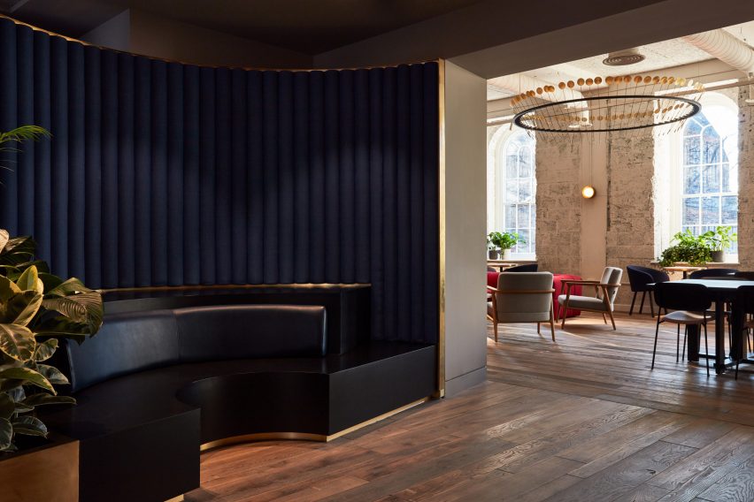 Interiors of Kindred co-working space, designed by Studioshaw