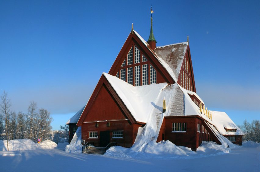 Kiruna Church bu Heinz-Josef Lucking
